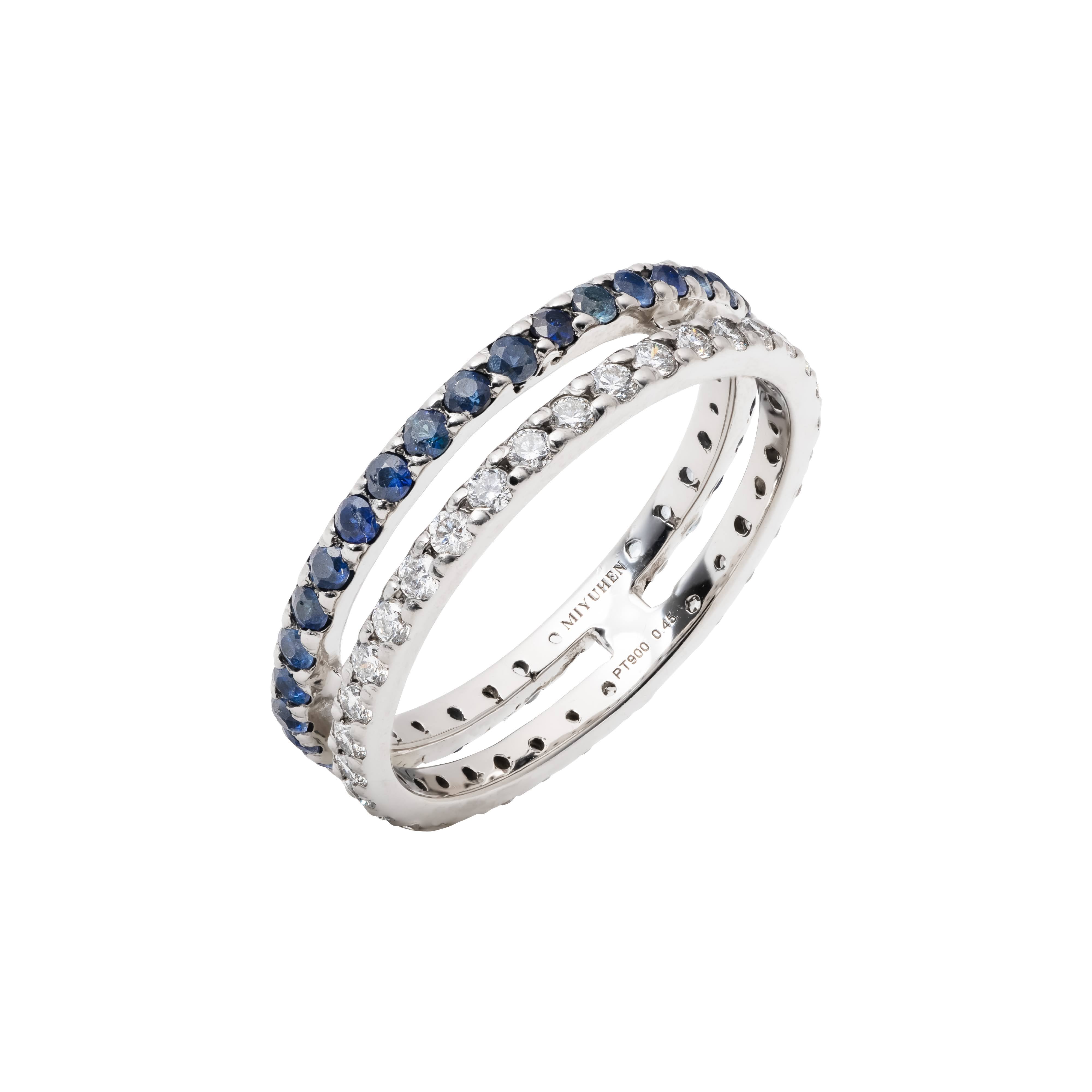 カスタム・フルエタニティリングデュオ – MIYUHEN